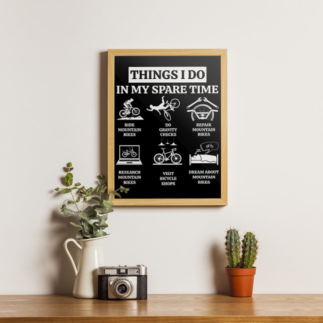 Poster Les Choses Que Je Fais Dans Mon Temps De Rechange  (Créateur téléchargé)