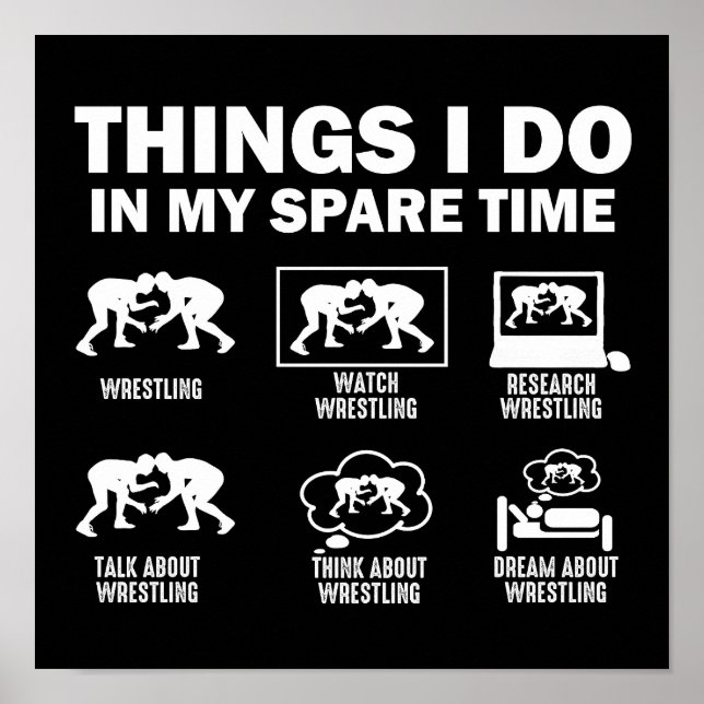 Poster Les Choses Que Je Fais Dans Mon Temps De Secours L (Devant)