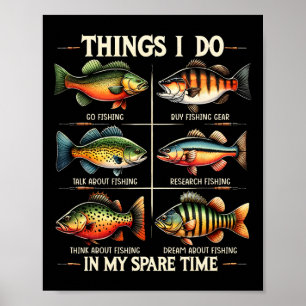 Poster Les choses que je fais dans mon temps libre amusan