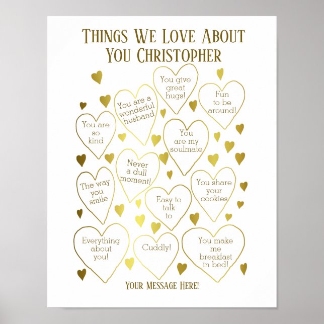 Poster Les choses que nous aimons à propos de vous Annive (Devant)