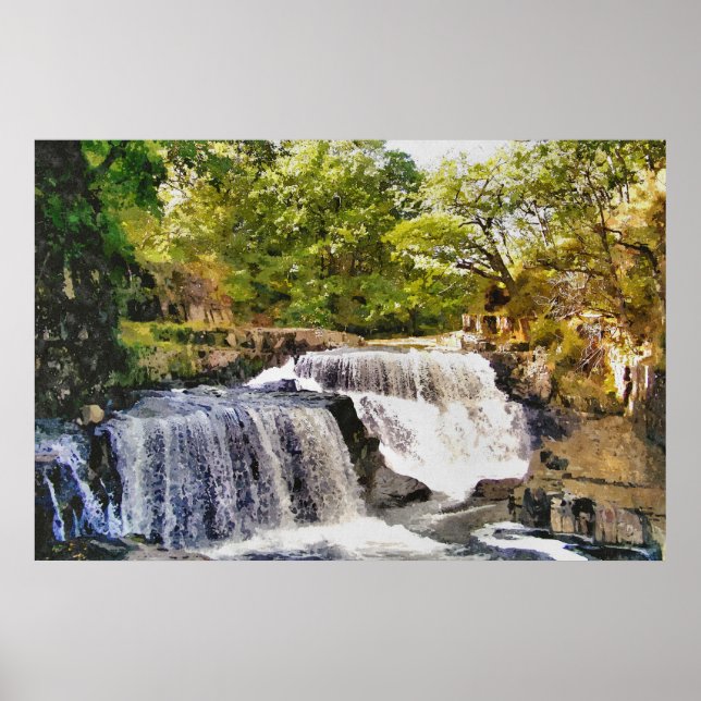 POSTER LES CHUTES D'EAU (Devant)