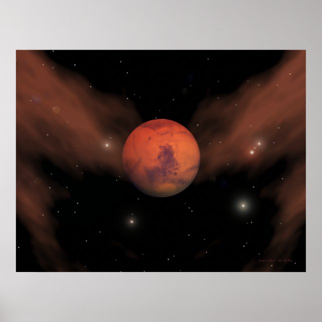 Poster Les cicatrices de Mars (Devant)