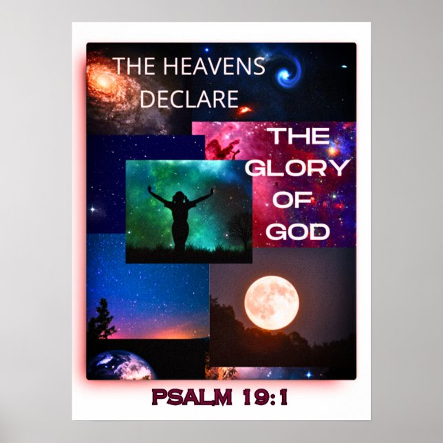 Poster 'Les cieux déclarent gloire de Dieu' (Devant)