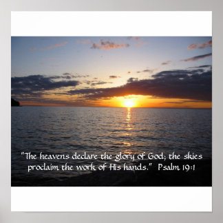 Poster Les cieux déclarent la gloire de Dieu
