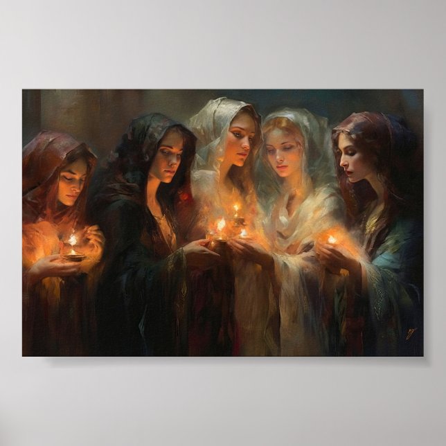 Poster Les Cinq Vierges Sages (Devant)