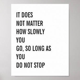 Poster Les citations de motivation Confucius célèbre cite