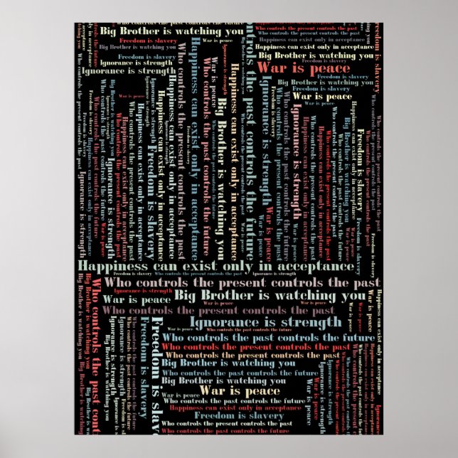 Poster Les citations d'Orwell (Devant)