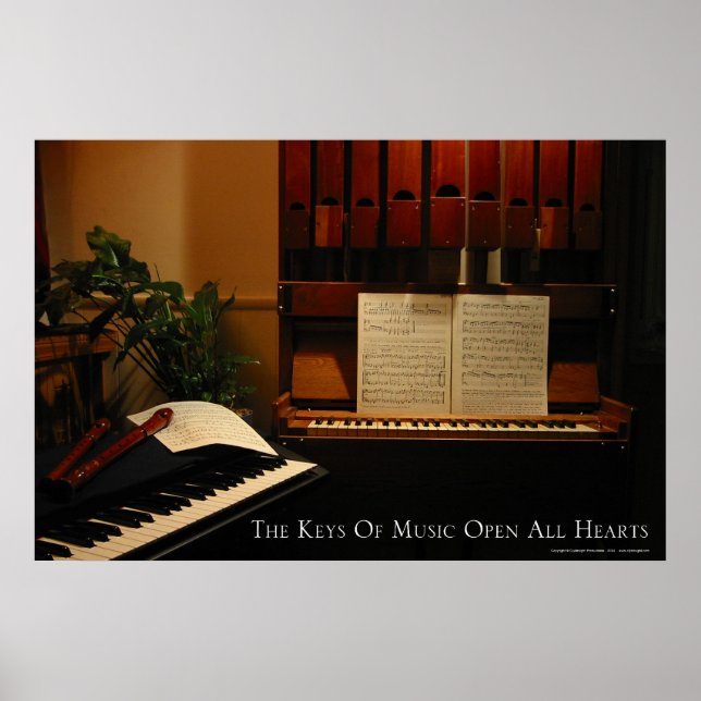 Poster Les clés de la musique ouvrir tous les coeurs (Devant)