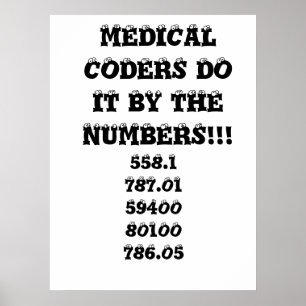 Poster LES CODERS Médicales LE FONT PAR LES NUMÉROS ! ! !