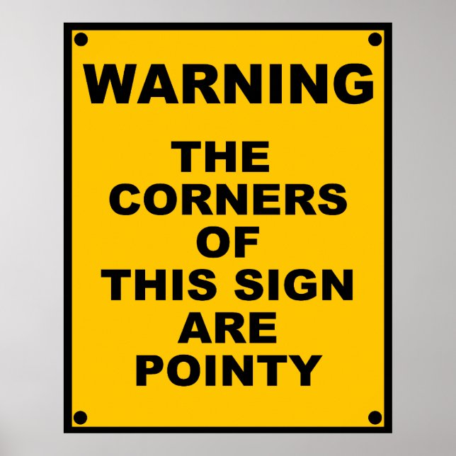 Poster Les Coins De Ce Signe Sont Pointy ~ Spoof (Devant)