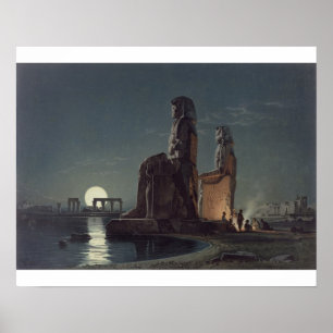 Poster Les Colonnes de Memnon, Thèbes, l'un des 24 illust
