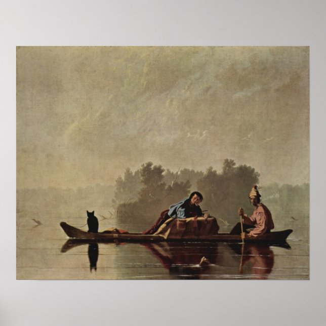 Poster Les commerçants de fourrures qui détruisent le Mis (Devant)