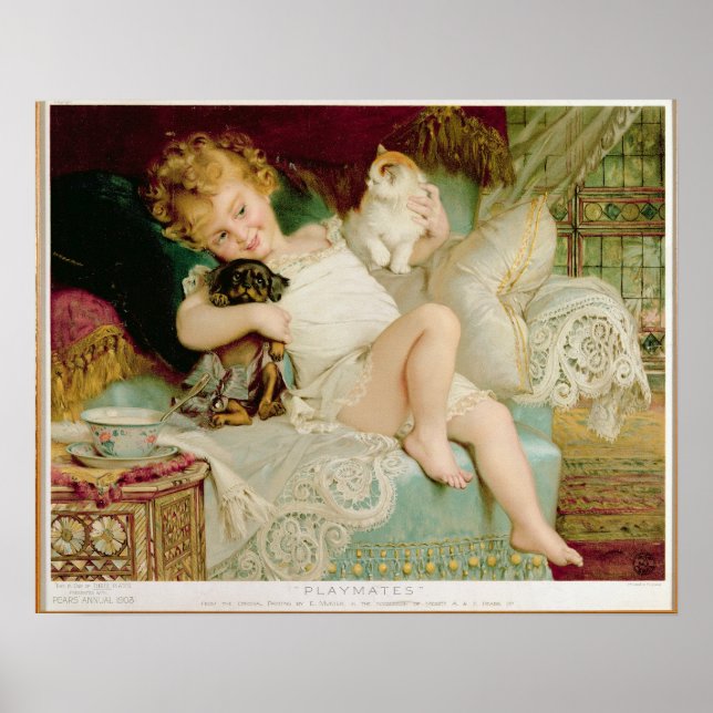Poster Les compagnons de jeu, tirée de la Pears Annual, 1 (Devant)