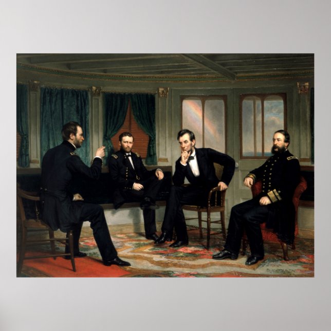 Poster Les conciliateurs de George Peter Alexander Healy (Devant)