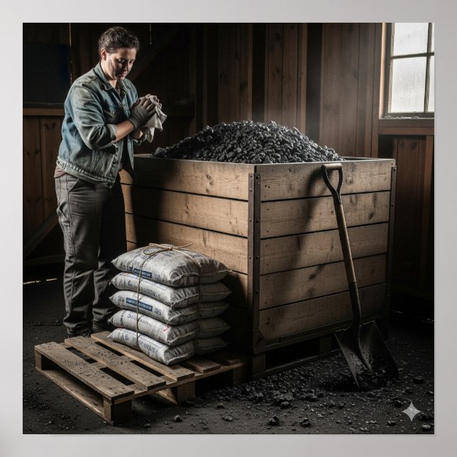 Poster Les conséquences du charbon anthracite (Devant)