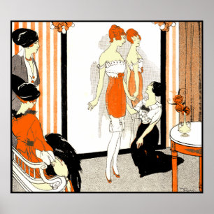 Poster Les Corsets Le Furet Paris