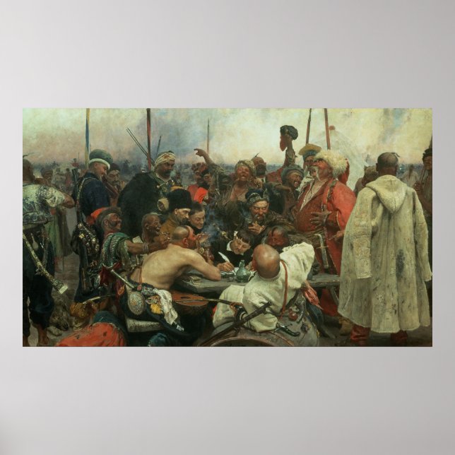 Poster Les cosaques de Zaporozhye (Devant)