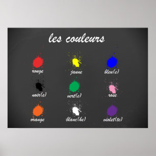 Poster Les Couleurs
