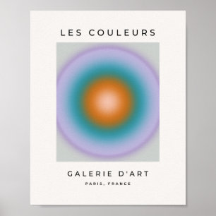 Poster Les Couleurs 10 Dégradé de couleurs vives Aura