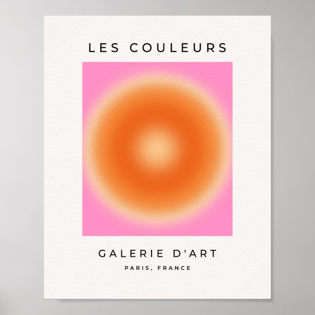 Poster Les Couleurs 11 Pink And Orange Gradient (Devant)
