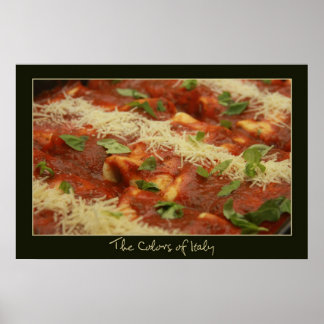 Poster Les couleurs de l'Italie