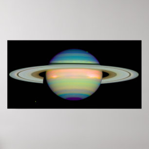 Poster Les couleurs de Saturne