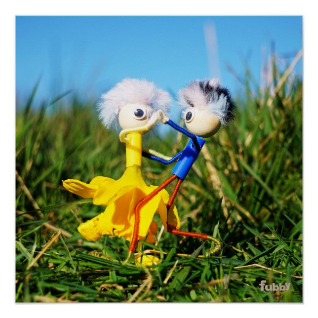 Poster Les couples de Fubby qui dansent très activement. (Devant)