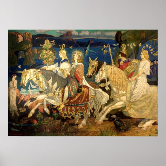Poster Les coureurs de l'art de la renaissance celtique d (Devant)