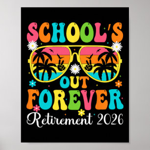 Poster Les cours sont terminés pour toujours Retraite 202