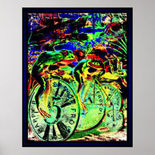 Poster Les courses de grenouilles