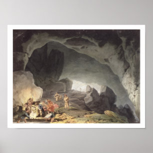 Poster Les crêtes trouent, Derbyshire (la gravure de