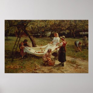 Poster Les Cueilleurs de Pommes, 1880