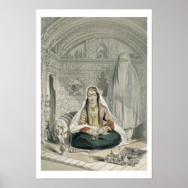 Poster Les dames de Caubul dans leur Costu d'entrée et d' (Devant)