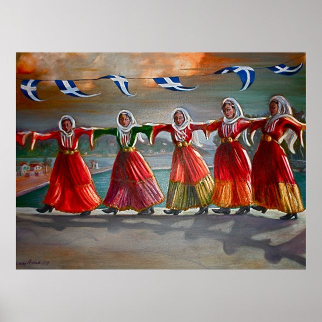 Poster 'Les Danseuses, Skiathos' (Devant)