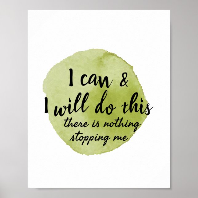 Poster les déclarations motivationnelles pour l'autogesti (Devant)