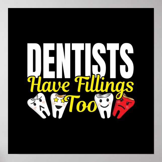 Poster Les dentistes ont aussi des plombages - Sentiments (Devant)