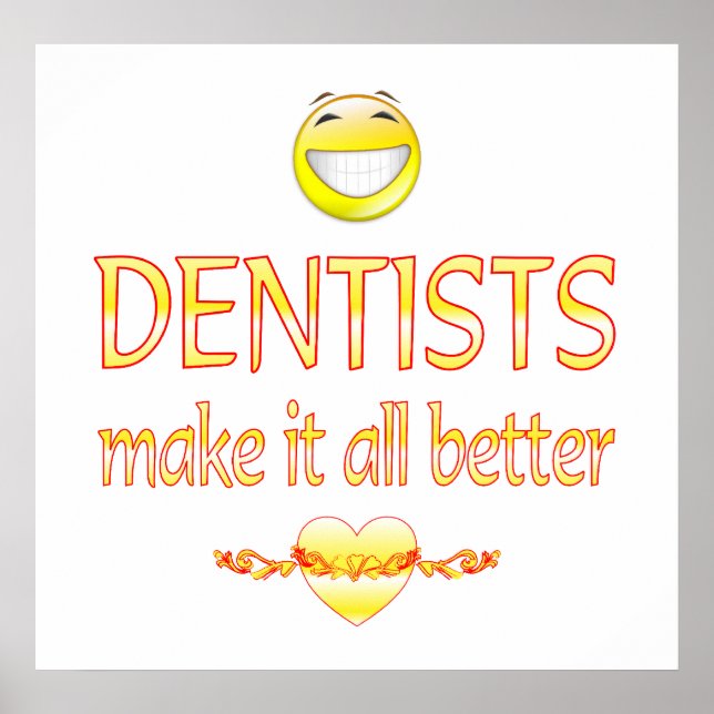Poster Les dentistes s'améliorent (Devant)