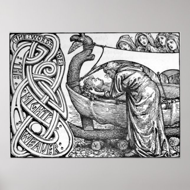 Poster Les Dernières paroles d'Odin à Baldr (Devant)