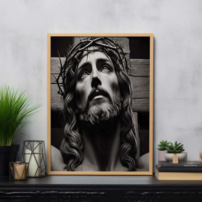 Poster Les derniers moments de Jésus le sauveur crucifié (Créateur téléchargé)
