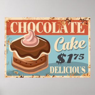 Poster Les desserts pâtisseries