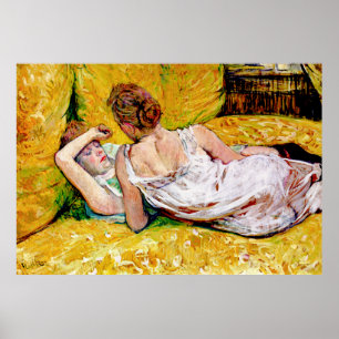 Poster Les deux amis par Henri de Toulouse-Lautrec