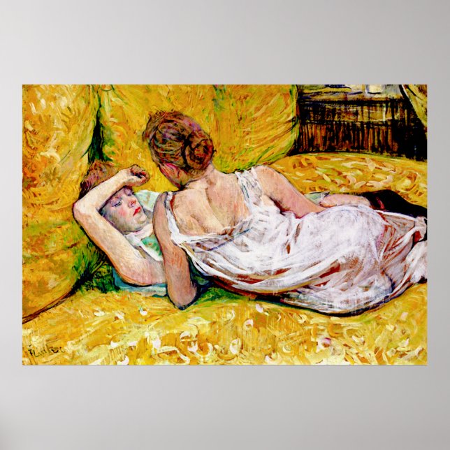 Poster Les deux amis par Henri de Toulouse-Lautrec (Devant)