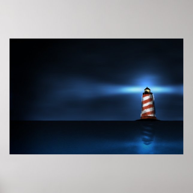 Poster Les Deux et le phare (Devant)