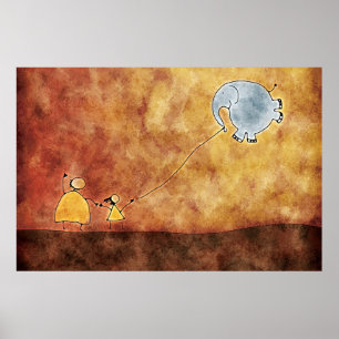 Poster Les deux et l'éléphant