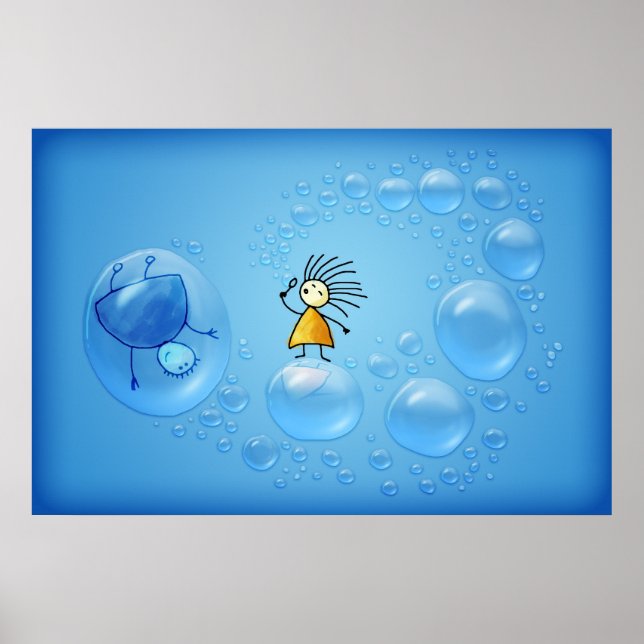 Poster Les deux et les bulles (Devant)