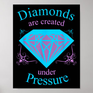 Poster Les Diamants Sont Créés Sous Pression - Motivation