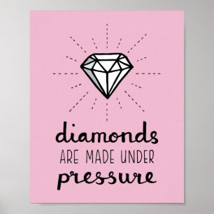 Poster Les Diamants Sont Faits Sous La Pression Pour Son 