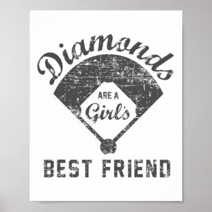 Poster Les diamants sont la meilleure amie d'une fille T-