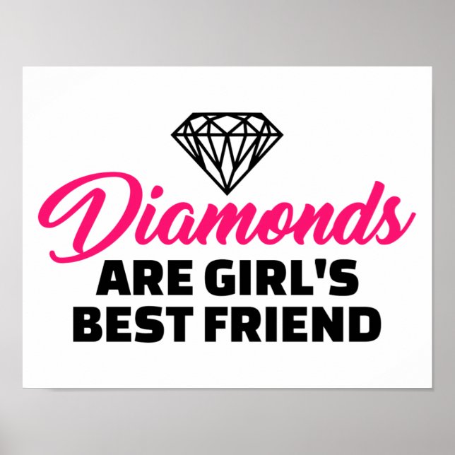 Poster Les diamants sont le meilleur ami de la fille (Devant)