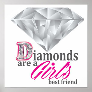 Poster Les diamants sont le meilleur ami d'une fille